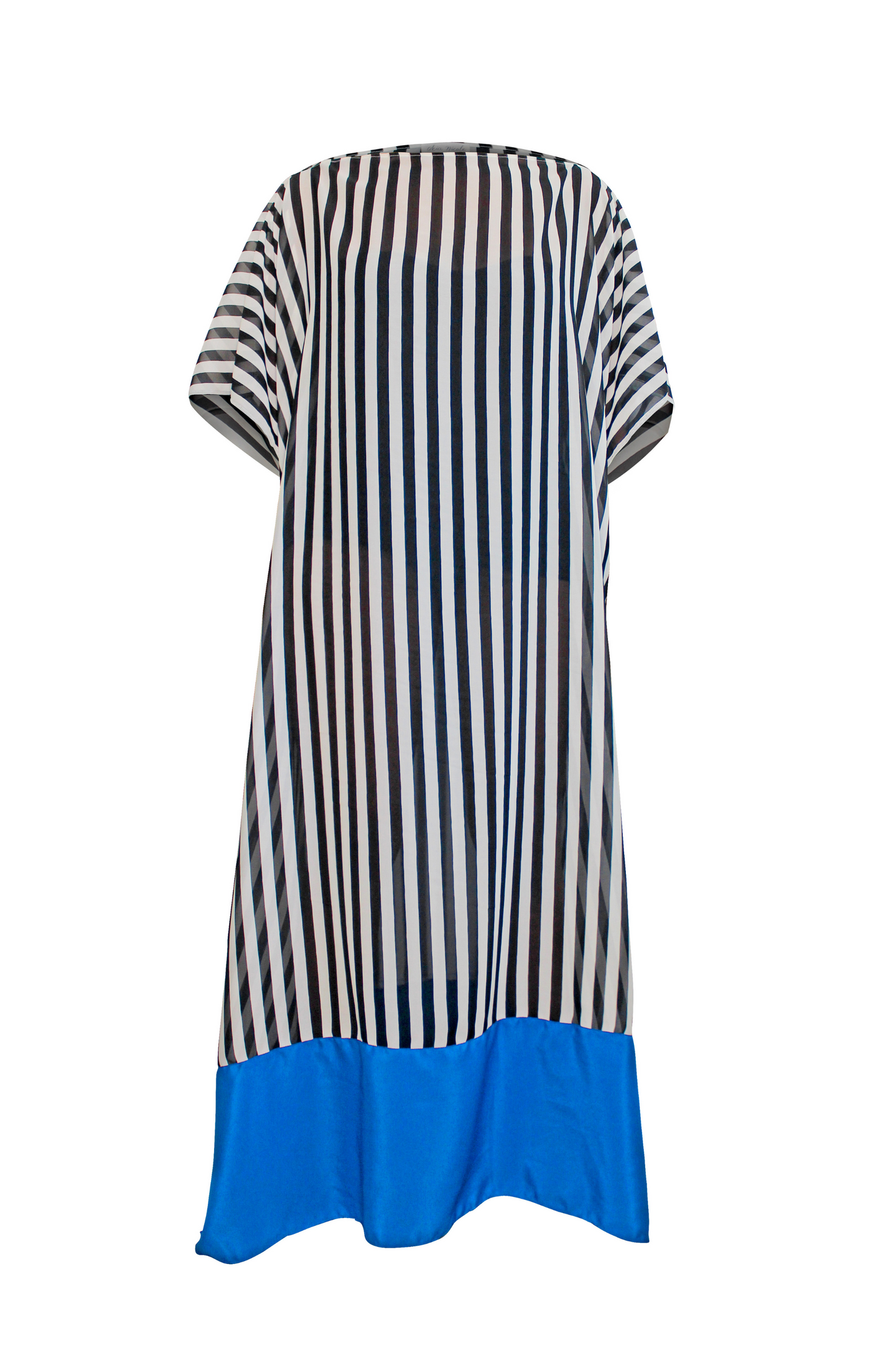 Keyonna Striped Colorblock Caftan Dress